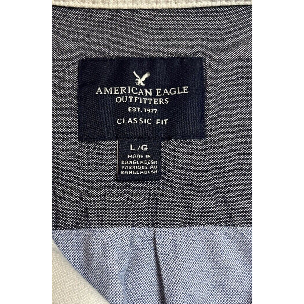 American Eagle Men’s Blue Patchwork Colorblock Bu… - image 9